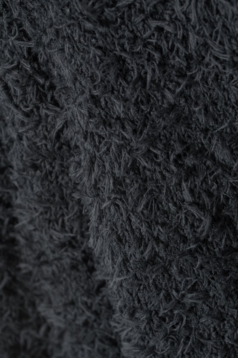 Weekday Judi Hairy Sweater Dark Grey | KGQS0749