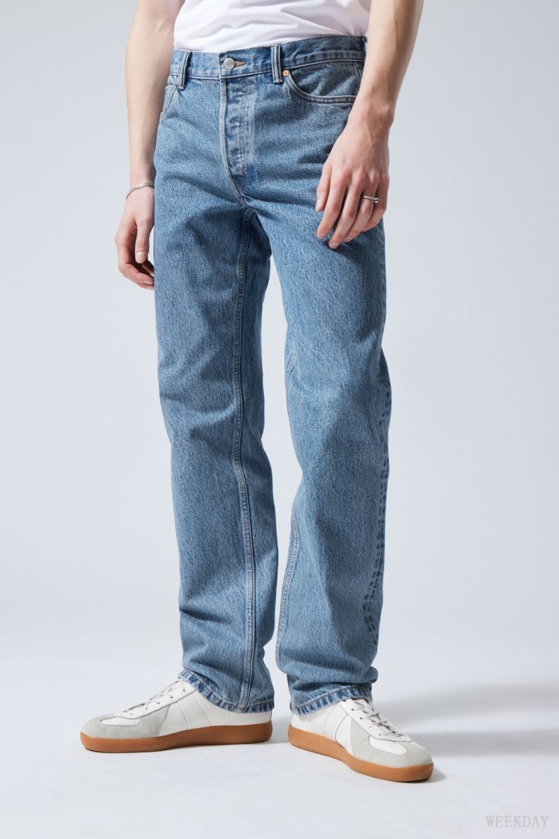 Weekday Klean Regular Straight Jeans Blue | KRYB4433