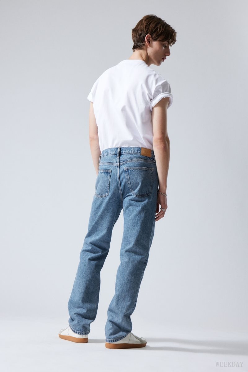 Weekday Klean Regular Straight Jeans Blue | KRYB4433