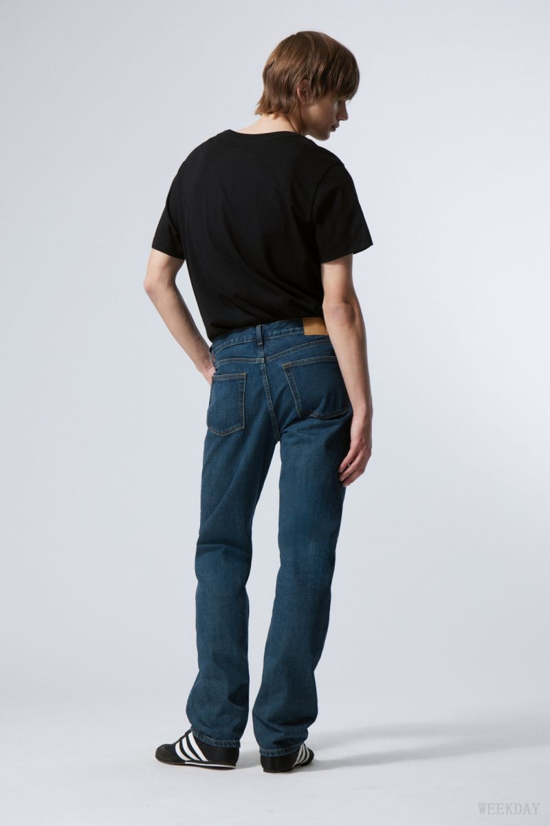 Weekday Klean Regular Straight Jeans Blue | GUUC1336