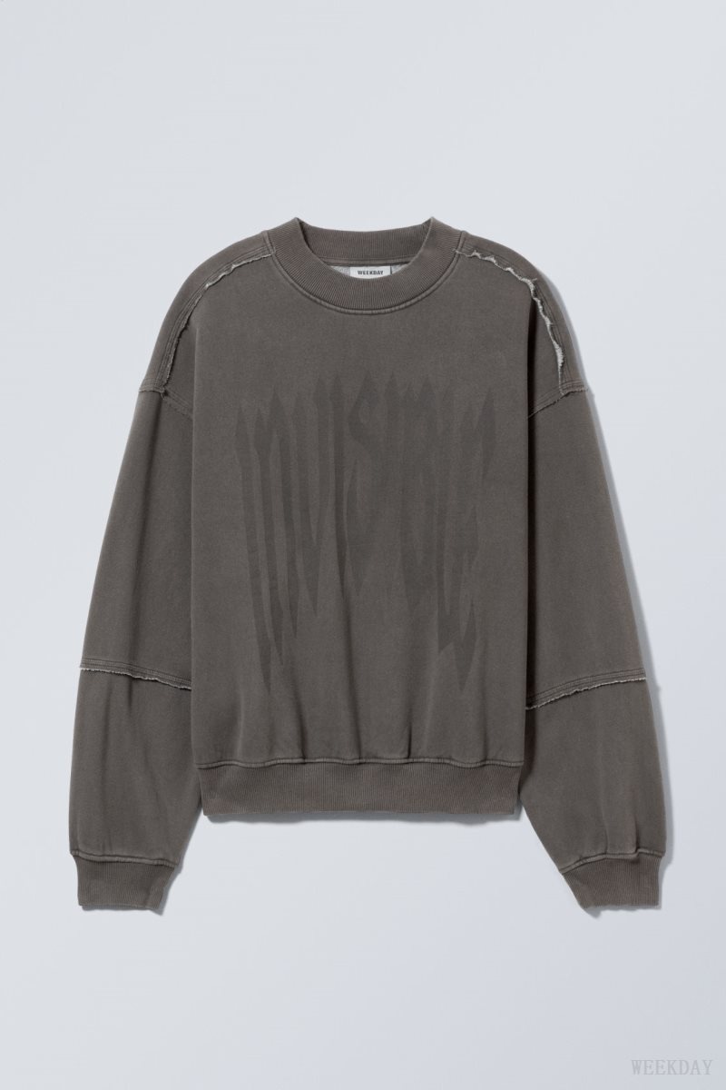 Weekday Liam Sweatshirt Invisible | OENT6262