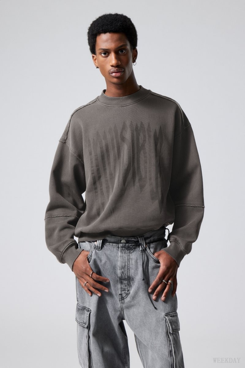 Weekday Liam Sweatshirt Invisible | OENT6262