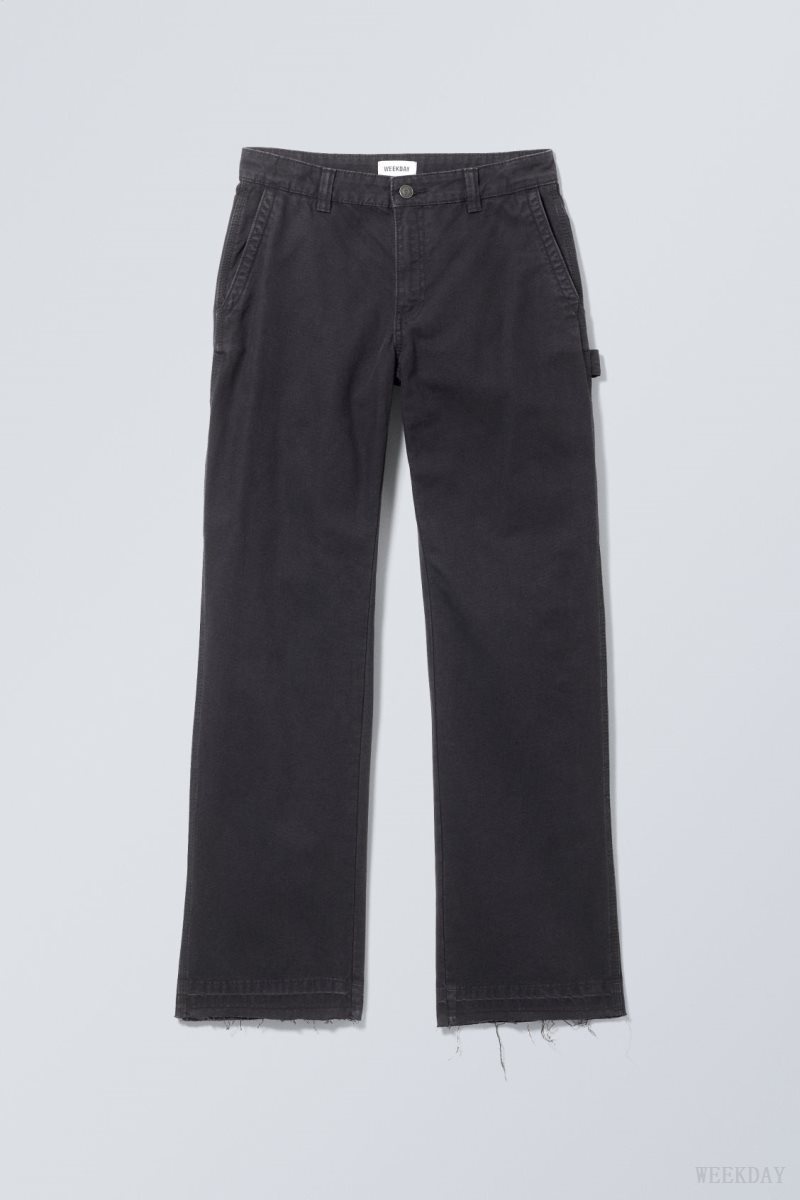 Weekday Mace Carpenter Trousers Black | PGKZ5996