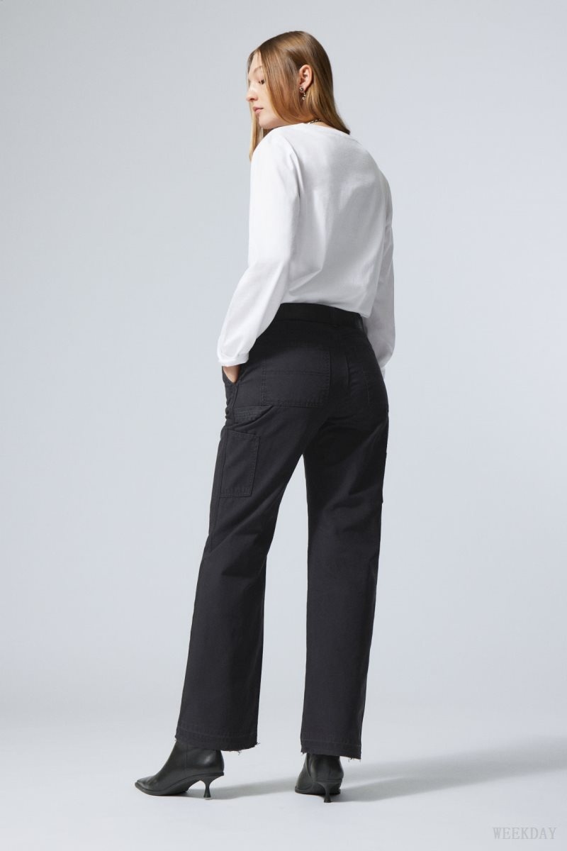 Weekday Mace Carpenter Trousers Black | PGKZ5996