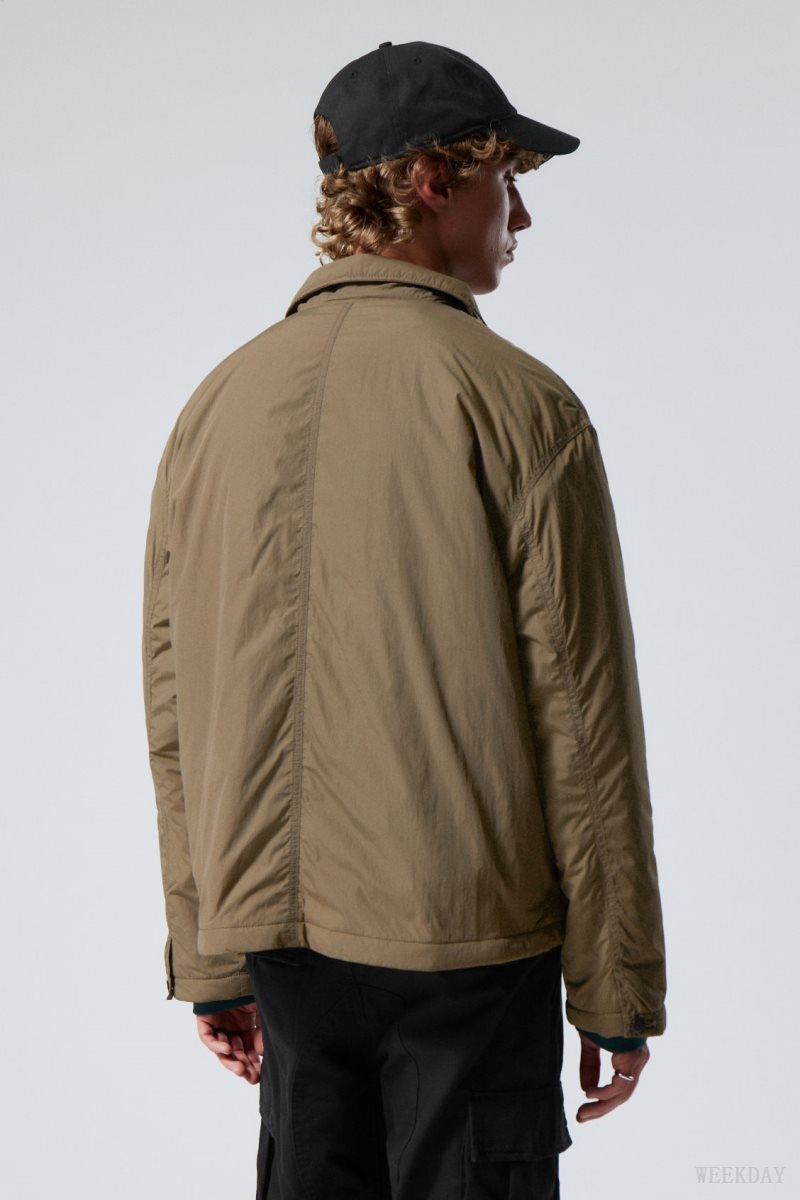 Weekday Martin Nylon Jacket Dusty Mole | WYIF6792