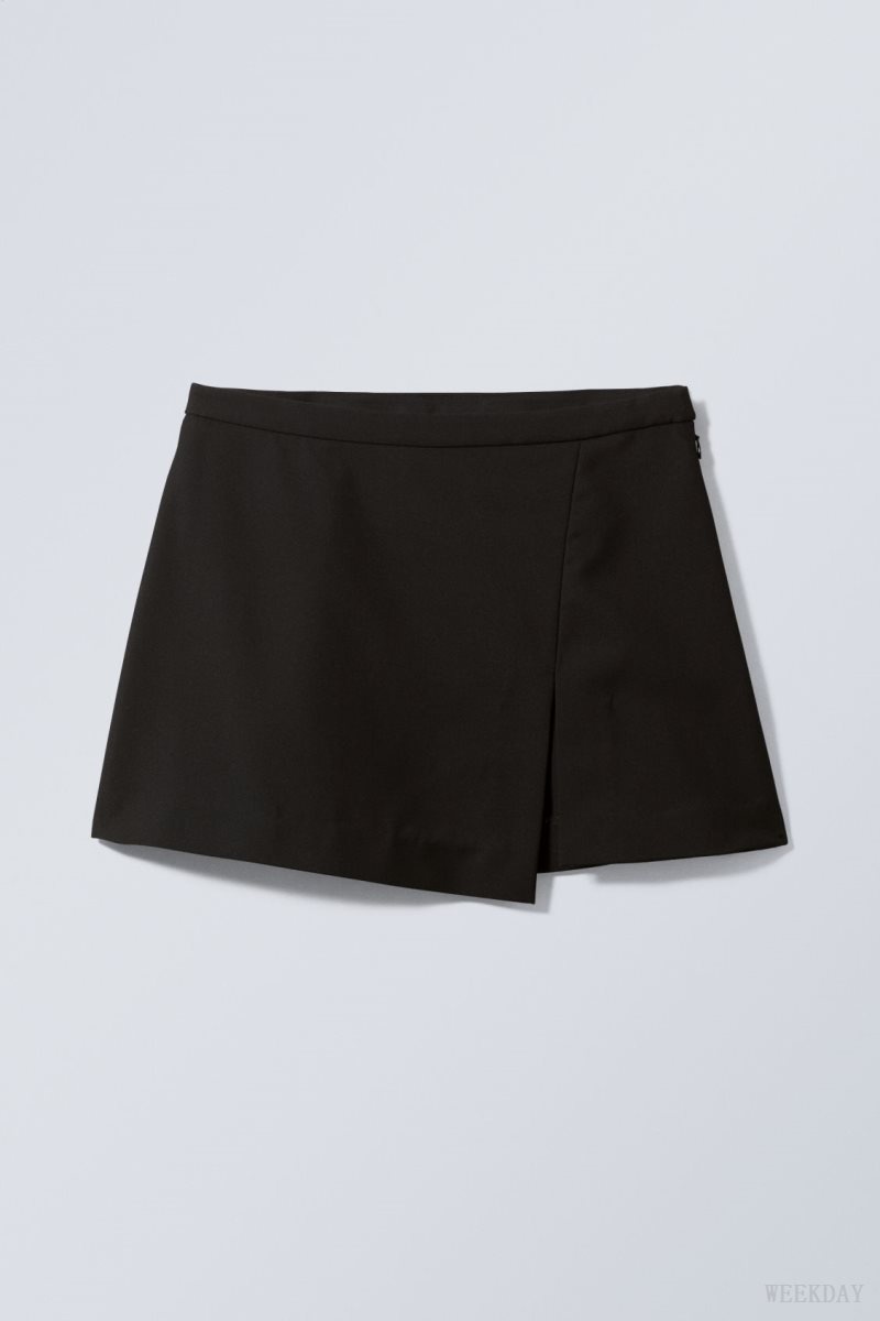 Weekday Mel Mini Skirt Black | EQLJ1341