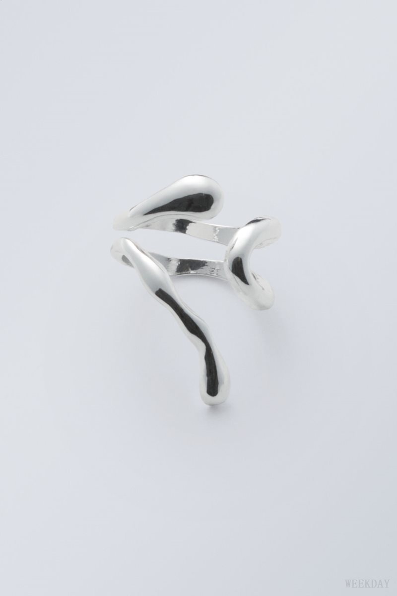 Weekday Millie Ring Silver | HZXU1901