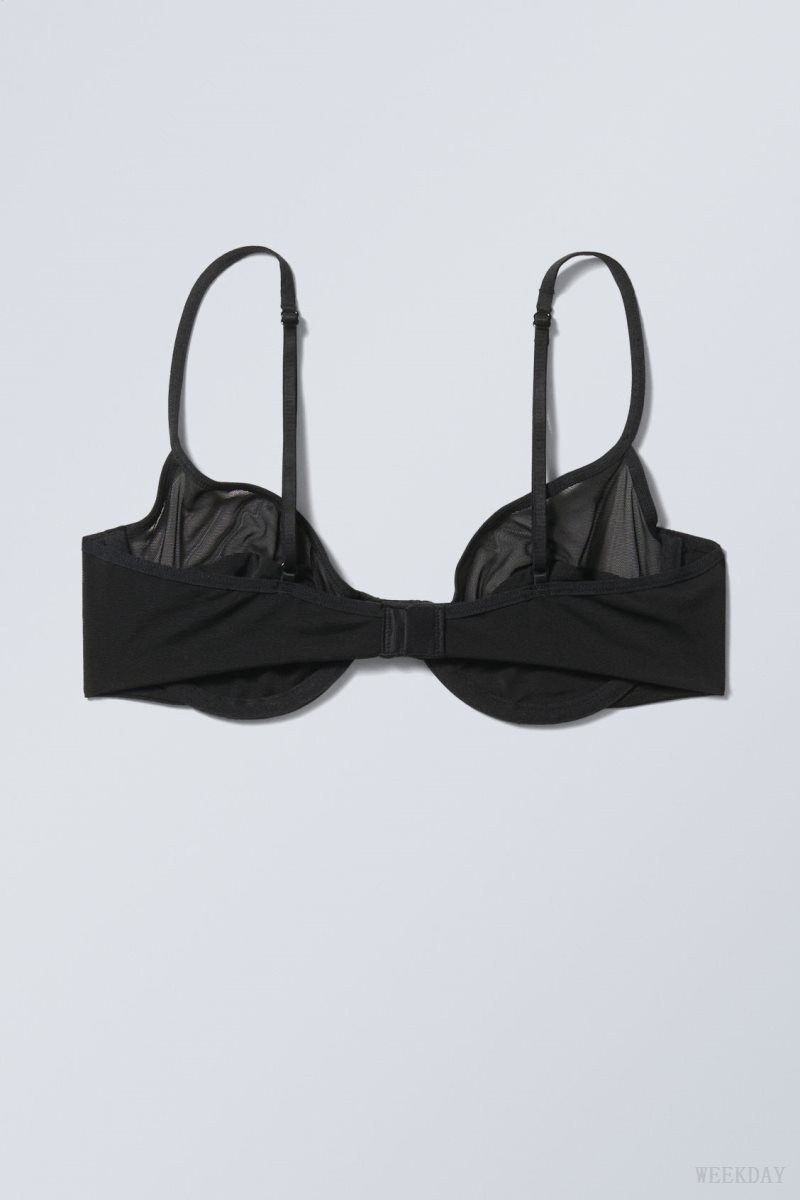 Weekday Molly Underwire Bra Bra Black | JRGI6441