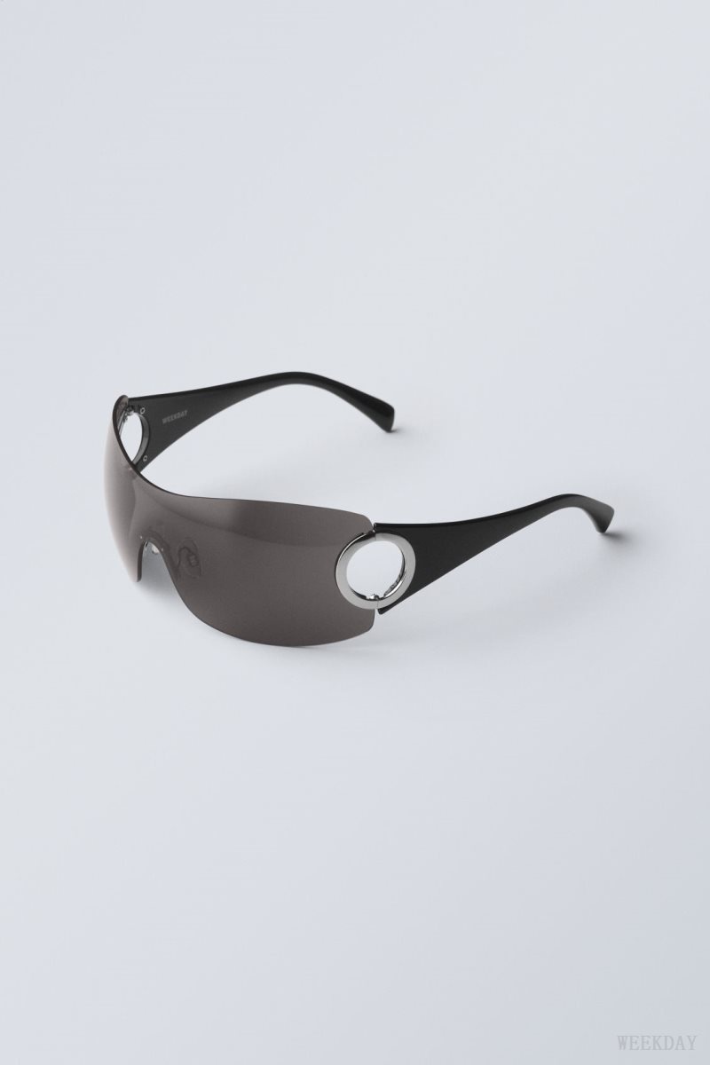 Weekday Motion Sunglasses Black | OOQE8902