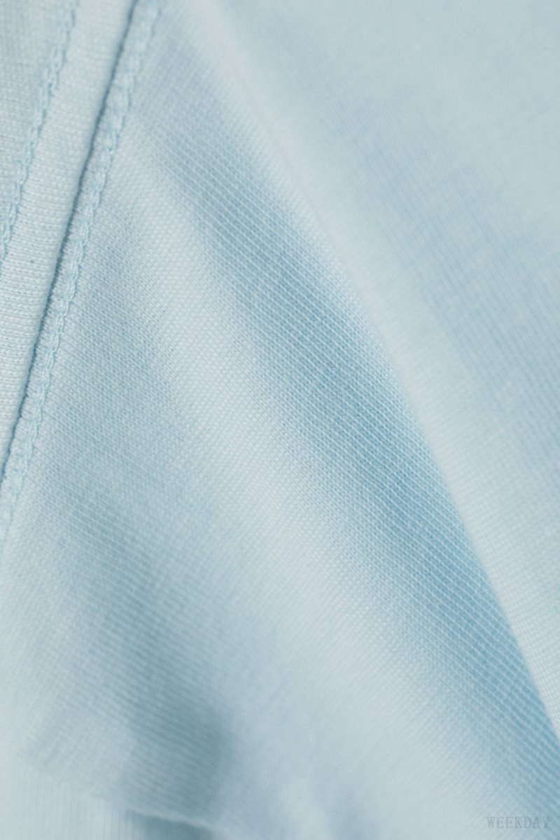 Weekday Oversized Heavyweight T-shirt Light Blue | SKCY1718