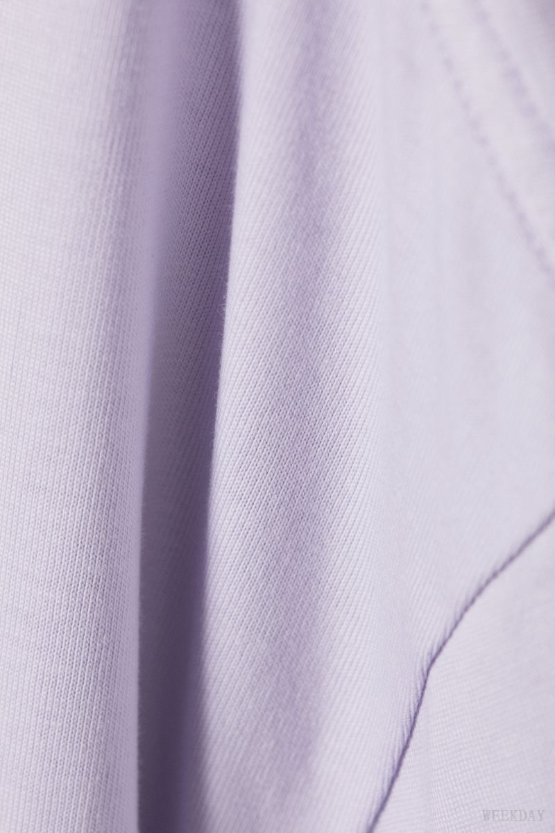 Weekday Oversized Heavyweight T-shirt Purple | SPSO1708