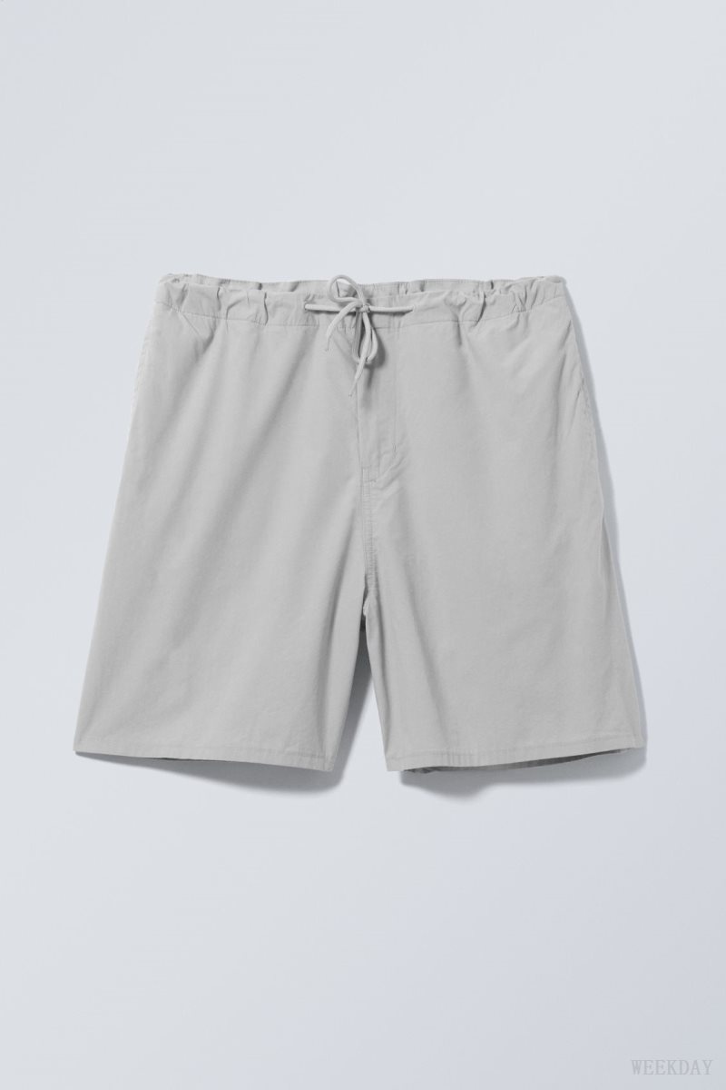 Weekday Parachute Loose Shorts Grey | SRIE5354