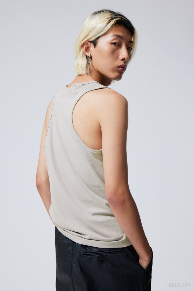 Weekday Regular Tank Top Grey | KUXU9435