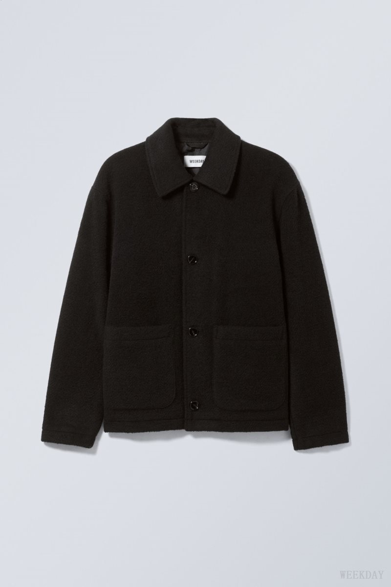 Weekday Rory Wool Jacket Black | JUXC5355