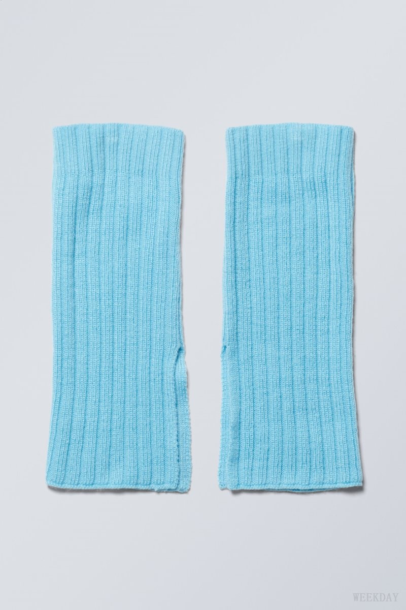 Weekday Short Leg Warmers Light Turquoise | PHJU5184