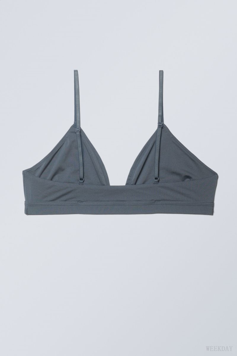 Weekday Soft Triangle Bralette Soul Blue | NMZG5534