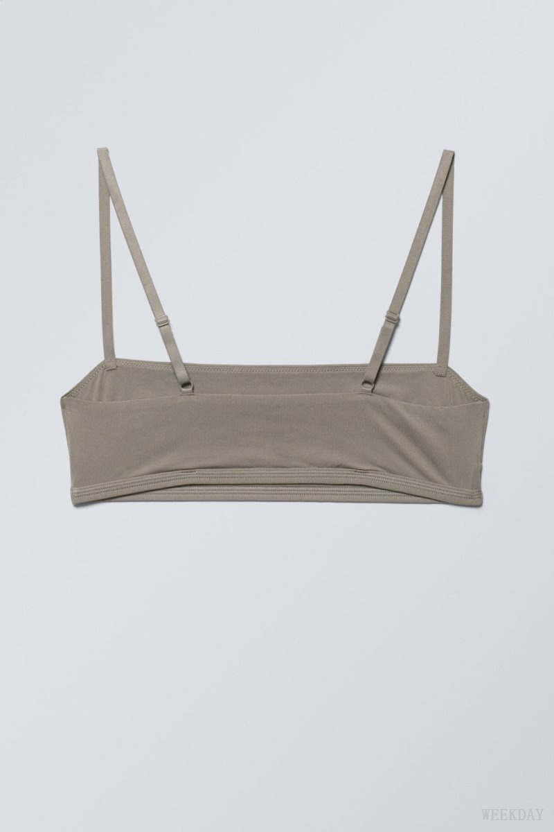 Weekday Soul Soft Bra Bra Dusty Mole | CCDX7931