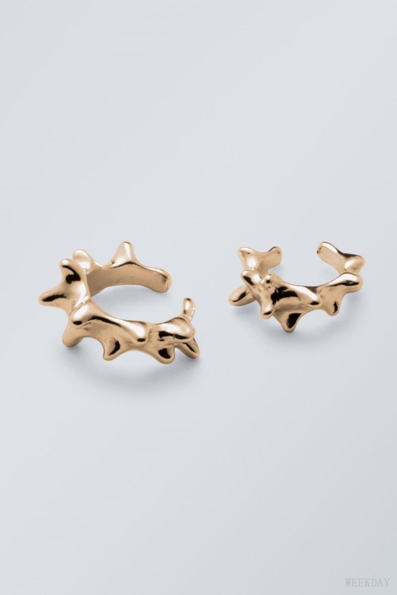 Weekday Spike Earcuffs Gold | SHIS4654