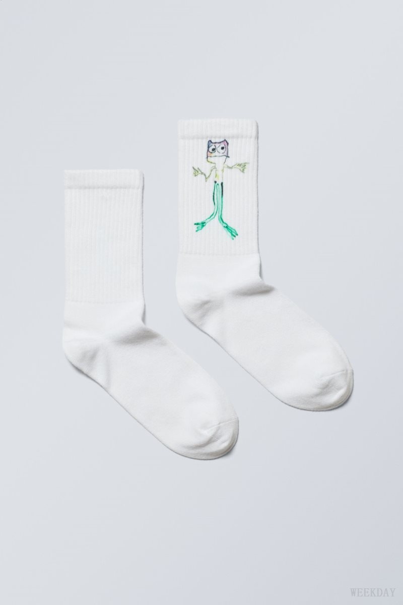 Weekday Sport Printed Socks Frog Man | ULSB0889