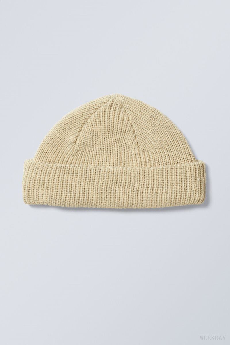 Weekday Stan Beanie Beige | YVIZ8644