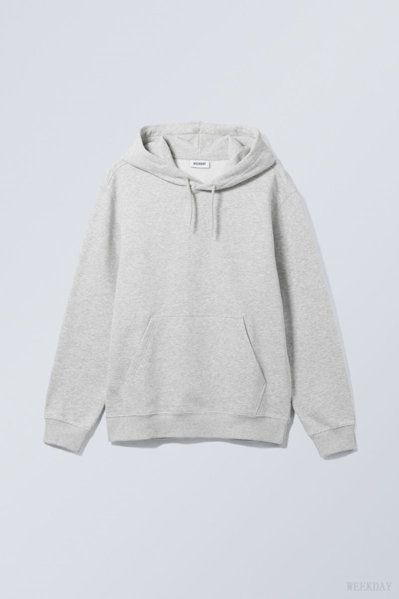 Weekday Standard Midweight Hoodie Grey | INOK8034