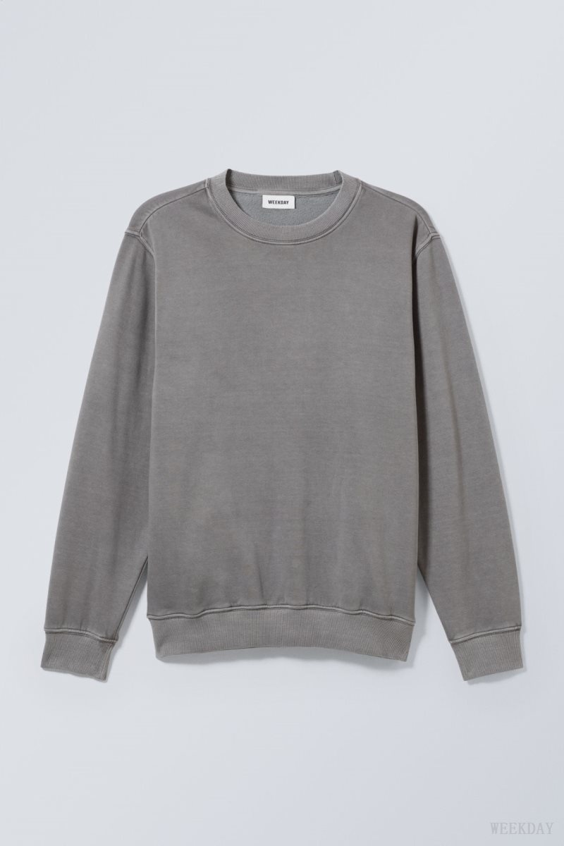 Weekday Standard Midweight Sweatshirt Grey | SNJZ9097