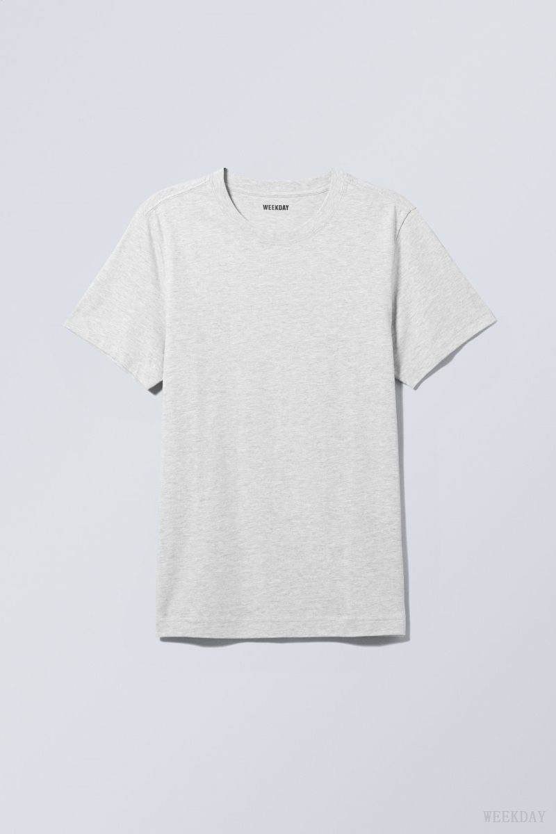 Weekday Standard Midweight T-shirt Grey | UYFU2513