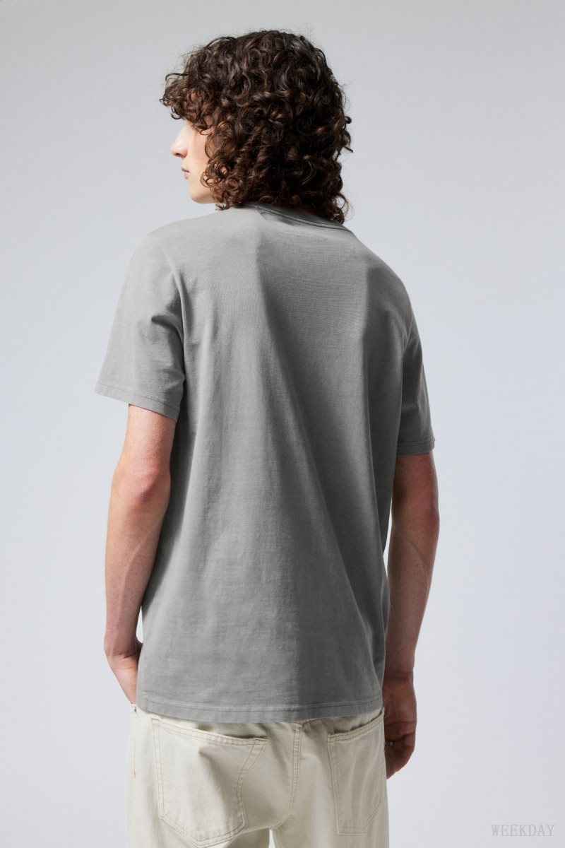 Weekday Standard Midweight T-shirt Grey | CUVI0631