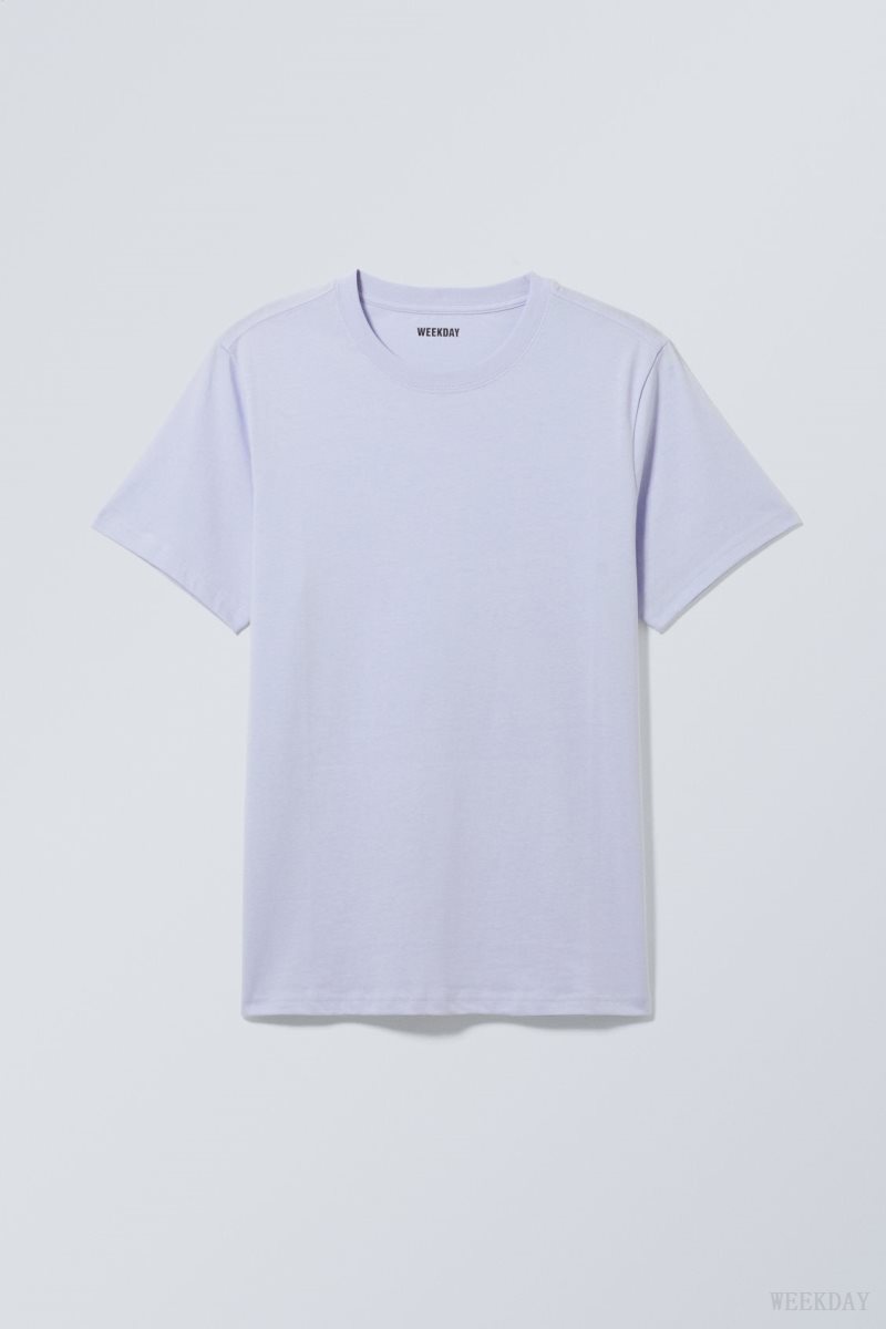 Weekday Standard Midweight T-shirt Purple | WCVY2437