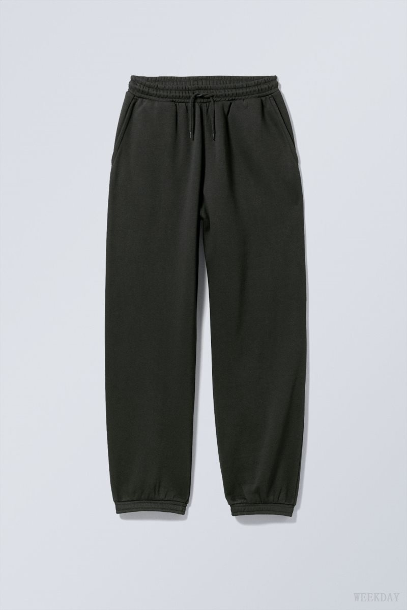 Weekday Standard Sweatpants Black | AJTG5917