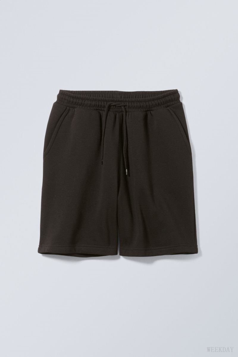 Weekday Standard Sweatshorts Black | UANM8185