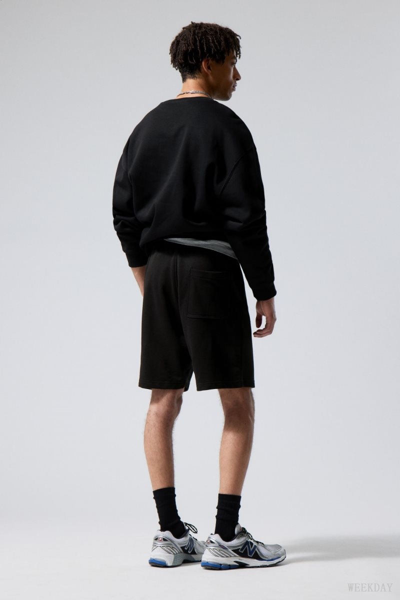 Weekday Standard Sweatshorts Black | UANM8185