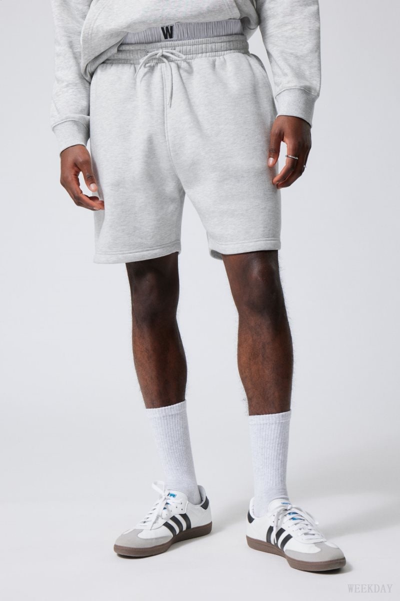 Weekday Standard Sweatshorts Grey | NXWU6620