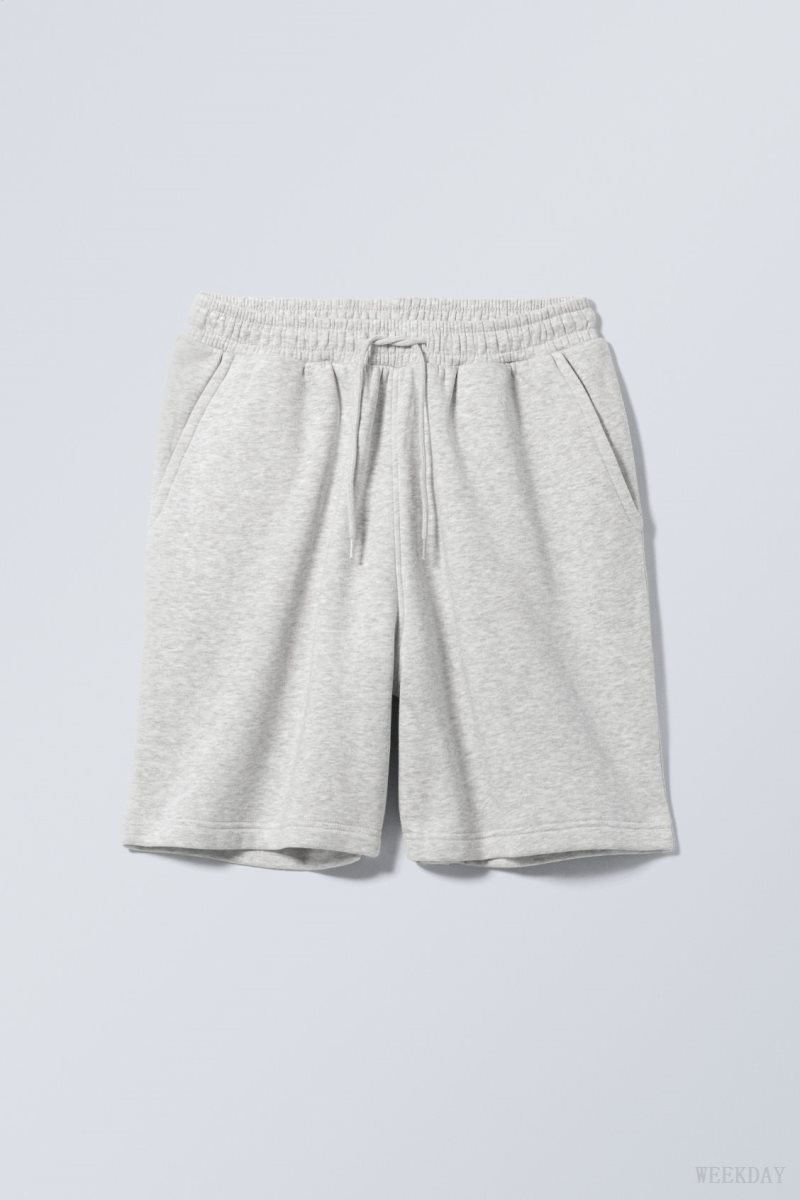 Weekday Standard Sweatshorts Grey | NXWU6620