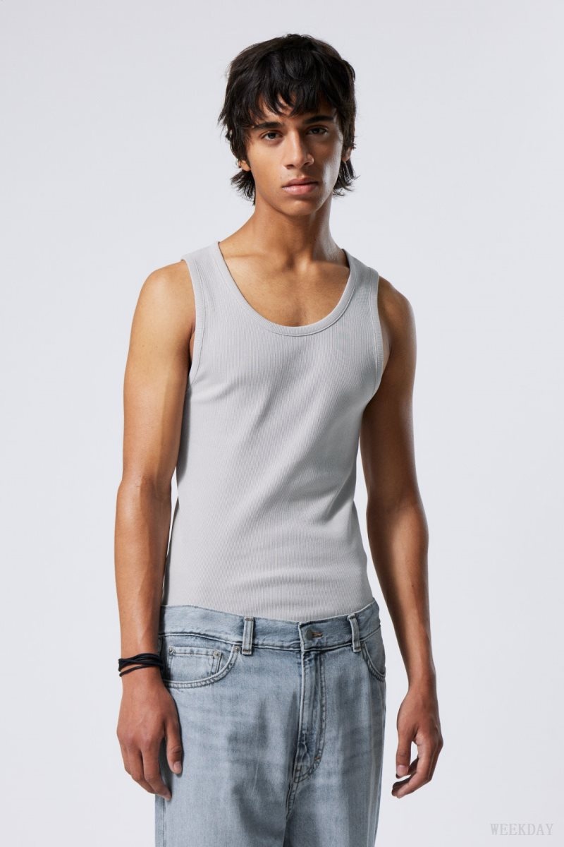 Weekday Standard Tank Top Light Grey | NDUV6807