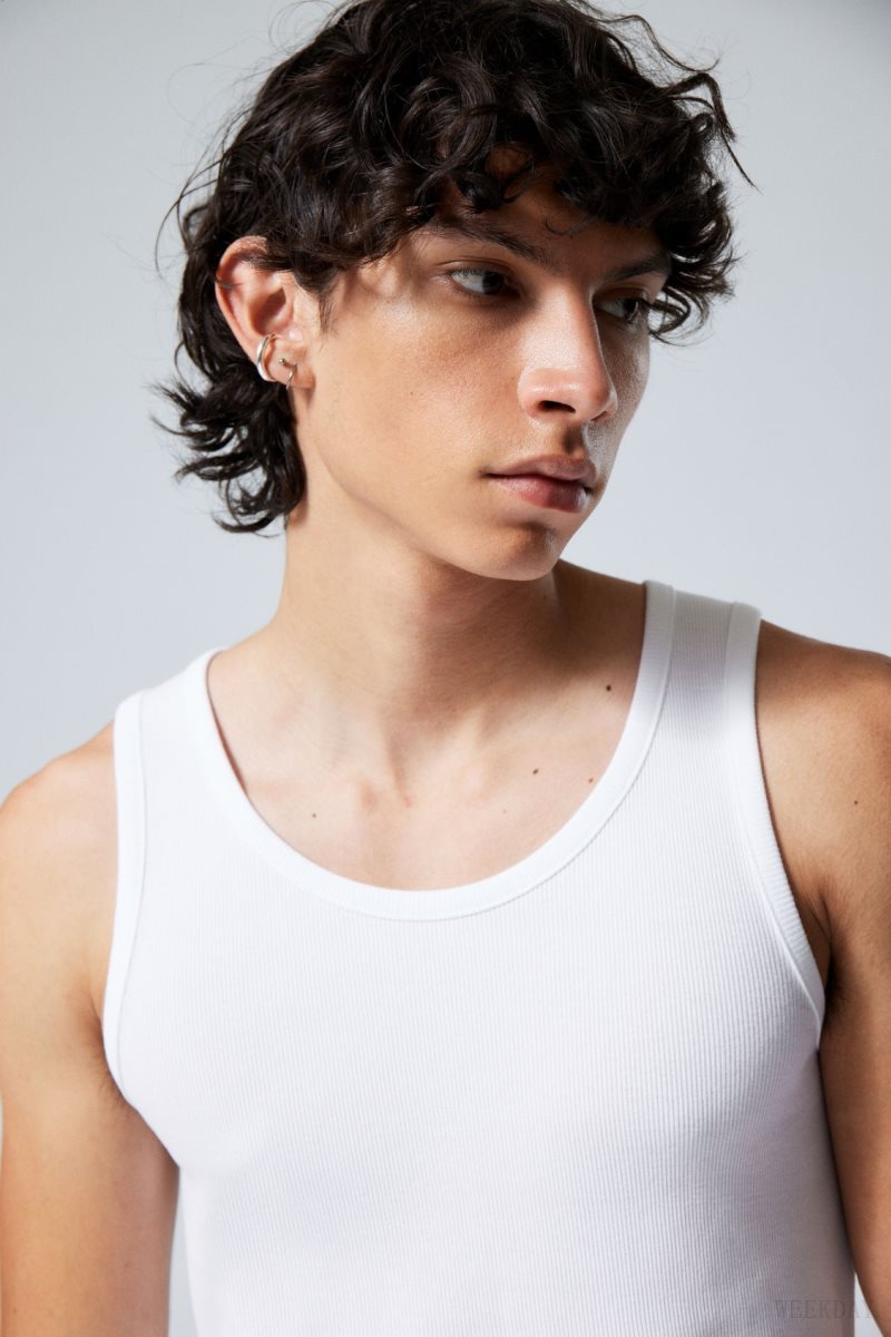 Weekday Standard Tank Top White | DQPU3846