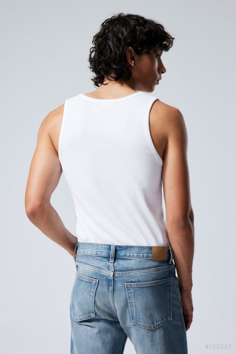 Weekday Standard Tank Top White | DQPU3846