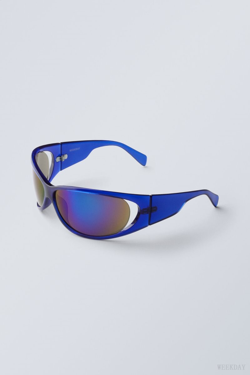 Weekday Strike Sunglasses Blue | KPTT7446