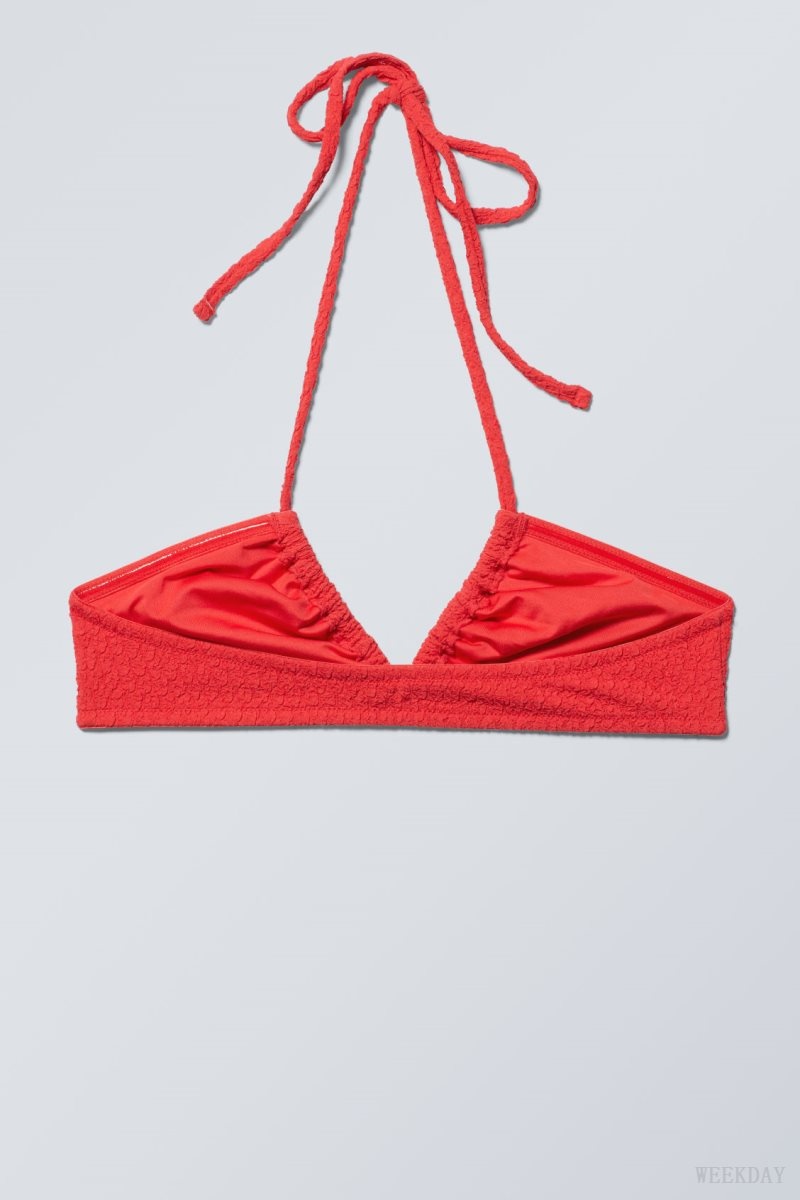 Weekday Structured Bikini Top Red | CERJ4064