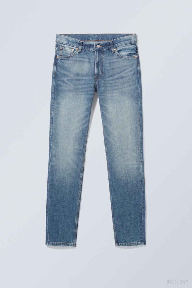 Weekday Sunday Slim Tapered Jeans Blue | EIND6381