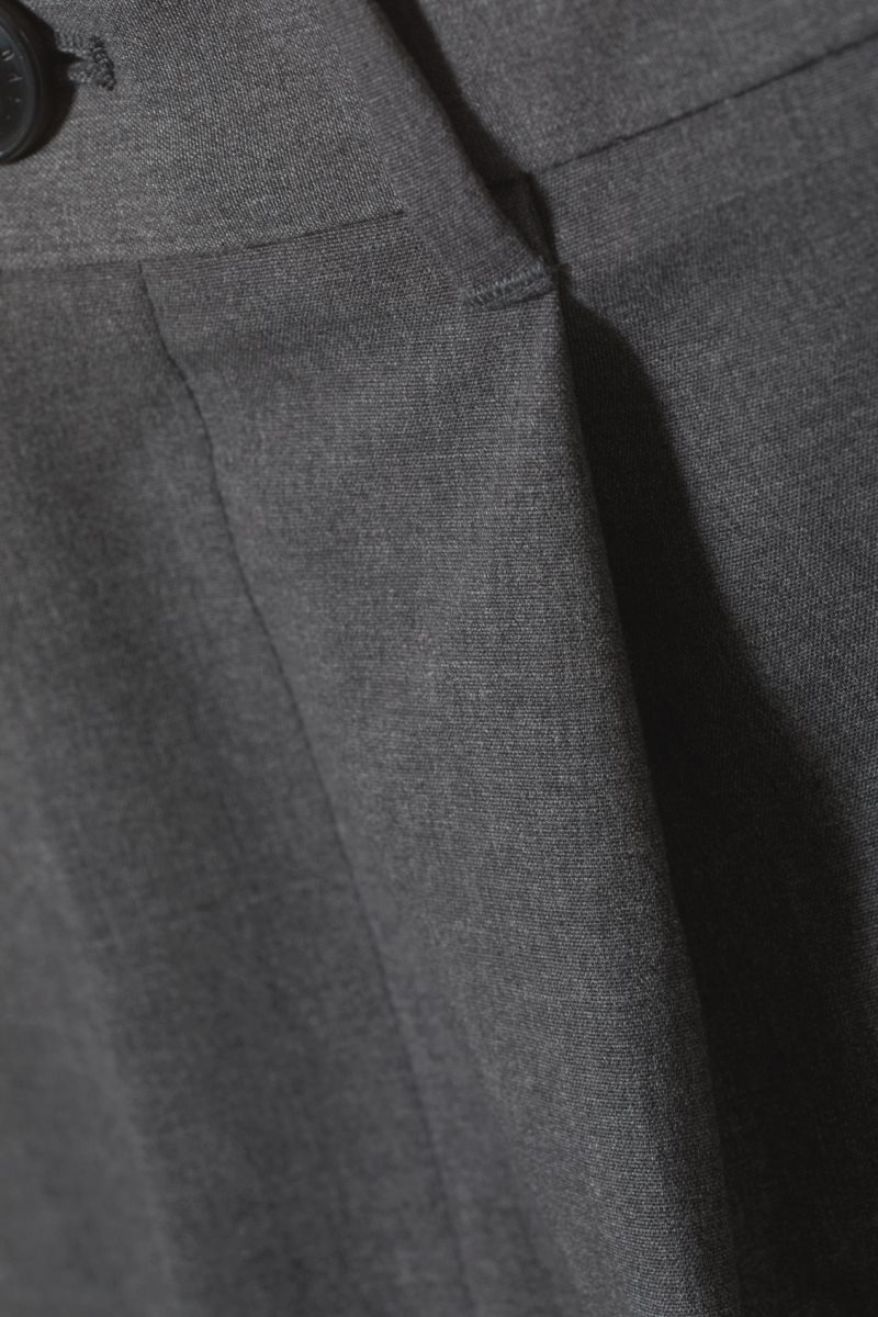 Weekday Uno Loose Suit Trousers Grey | QRDL2395