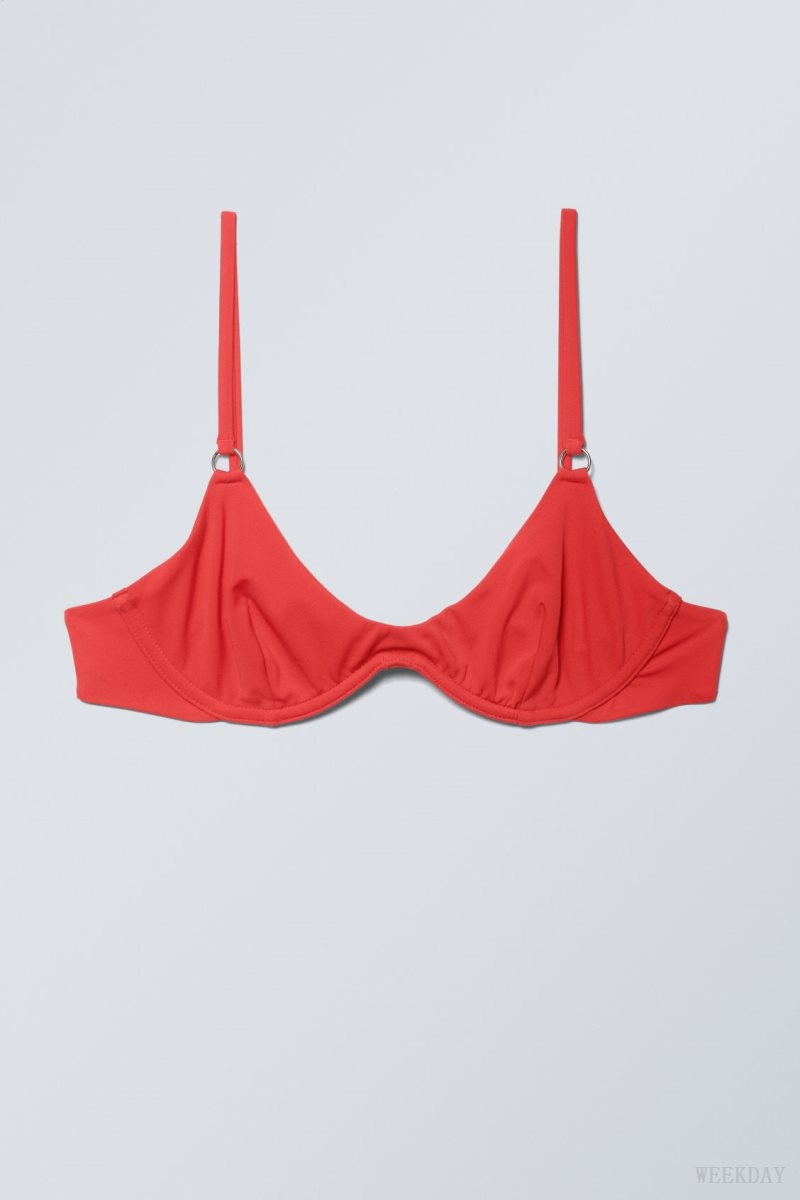 Weekday Wire Bikini Top Red | RRND9854